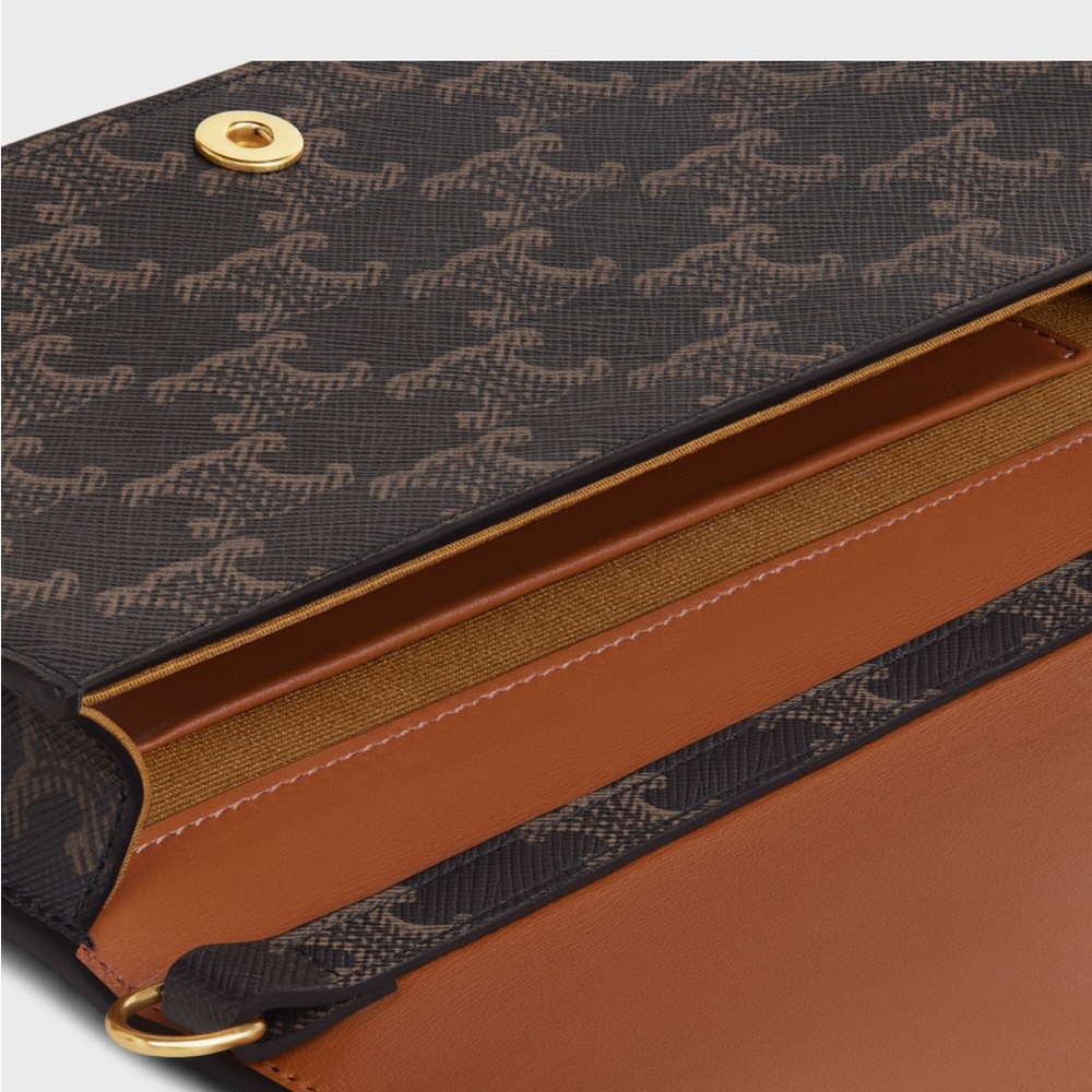 Celine Black and Brown Bag with Gold Accents - Picture 9 of 10